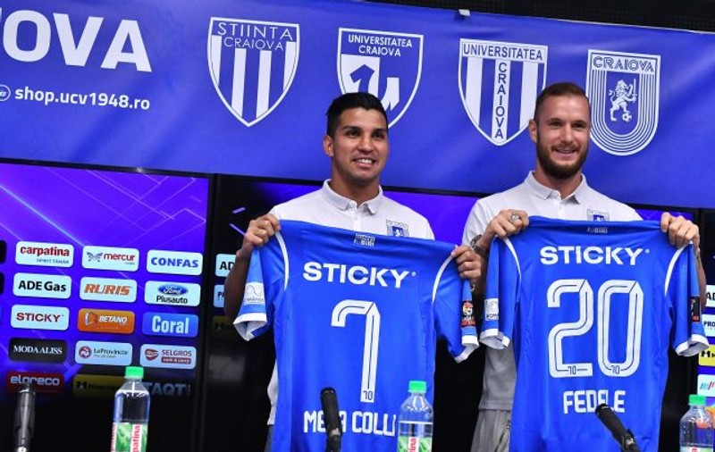 Craiova i-a prezentat pe Meza Colli și pe Matteo Fedele / VIDEO