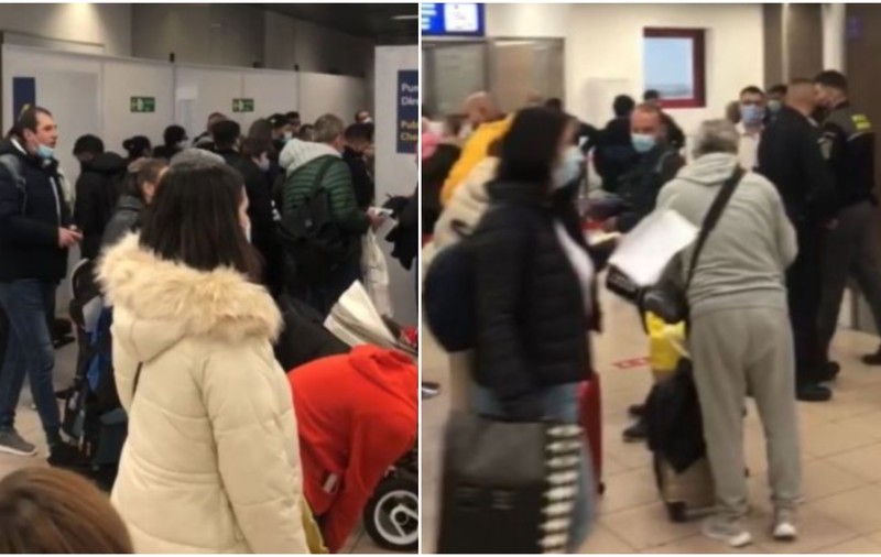 Aglomerație pe Aeroportul Otopeni din cauza noilor măsuri de intrare în țară. Pasagerii, nemulțumiți că stau la cozi, la controale
