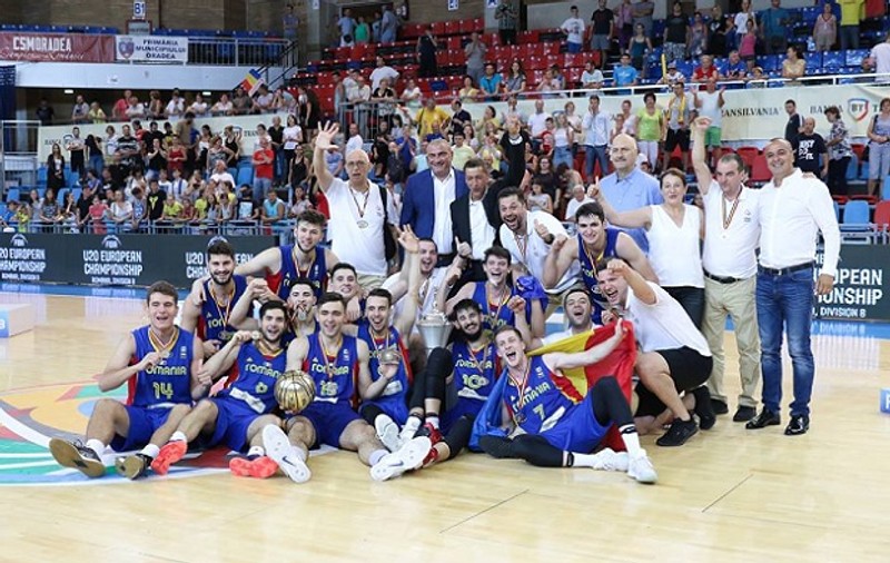România a terminat pe primul loc Campionatul European de baschet masculin Under-20, Divizia B