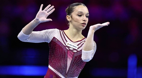Alexia Blănaru, în timpul calificărilor la Campionatele Mondiale din 2026 de la Rotterdam, 18 octombrie 2026
