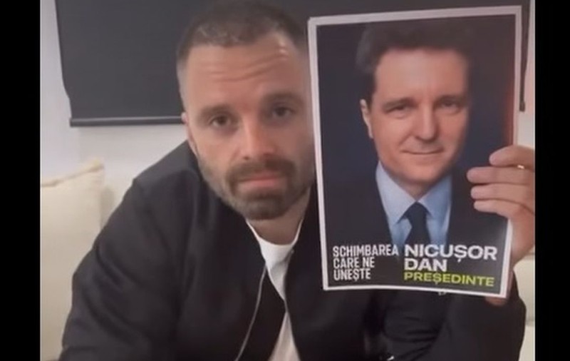 Sebastian Stan și-a declarat susținerea pentru Nicușor Dan și cheamă românii la vot: „Nu va fi ușor, va fi Nicușor”
