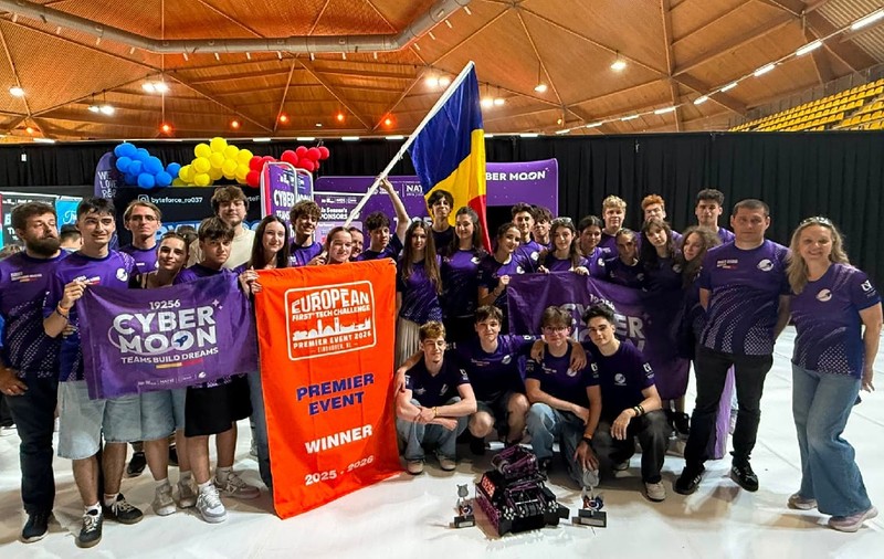 O echipă de elevi din Timișoara a câștigat campionatul european de robotică FIRST Tech Challenge