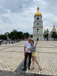 „Eu cu tatăl meu, când ne-am revăzut după 7 luni” | Foto: arhiva personală