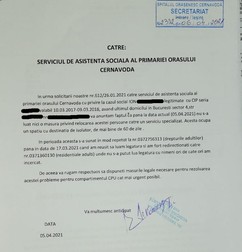 Medicul Daniela Vameşu a trimis o adresă în aprilie către Primăria Cernavodă