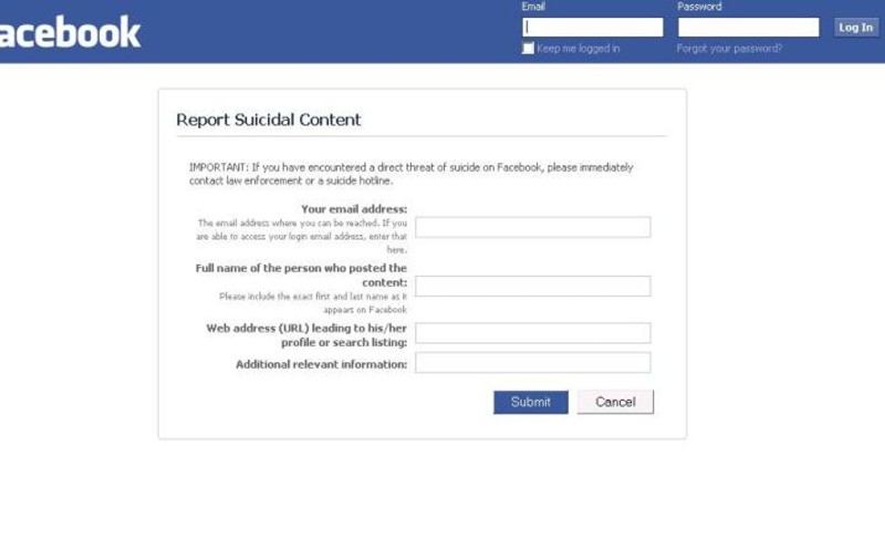 Facebook introduce hotline pentru prevenirea sinuciderilor