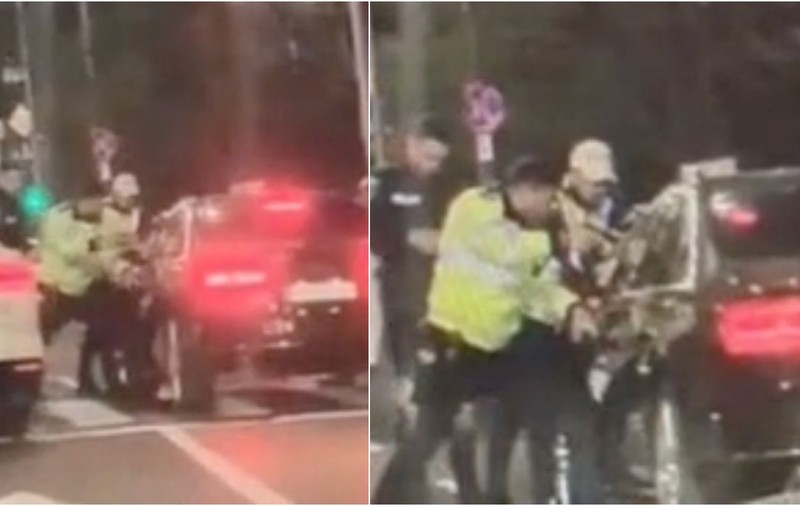 Polițiștii au scos pistolul pe stradă, în București, ca să dea jos de la volan un șofer pe care l-au urmărit prin oraș