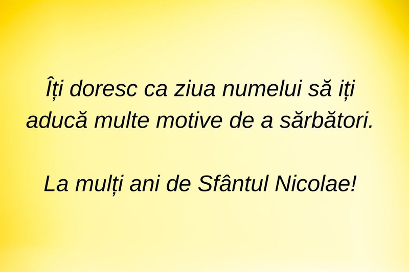 Mesaje de trimis de Sfântul Nicolae