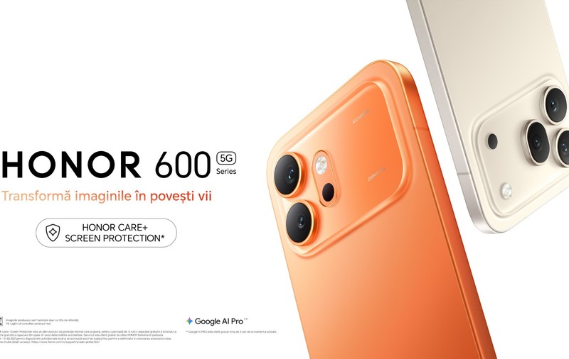 HONOR 600 ajunge în România: seria care aduce AI-ul și fotografia avansată mai aproape de segmentul premium mid-range 