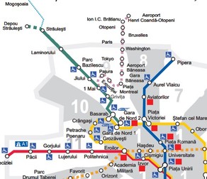 Harta metrou tronson Străulești