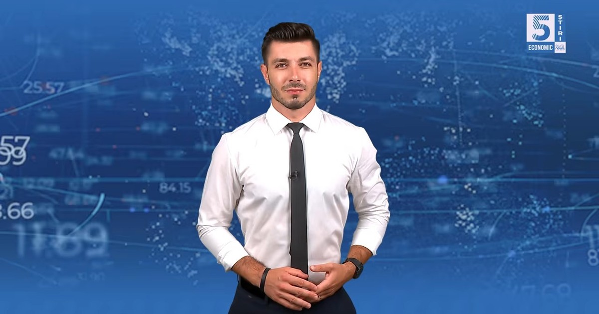 Daniel Coman, jurnalistEuronews România și gazda rubricii 5 știri - Economic.