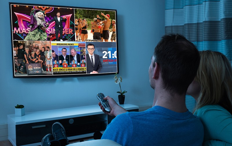 Audiențele TV au scăzut în 2021, dar marile televiziuni și-au consolidat pozițiile. 5 posturi își împart 56,8% din piață