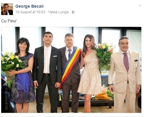 Becali, finul și fosta fină, Alina Vidican