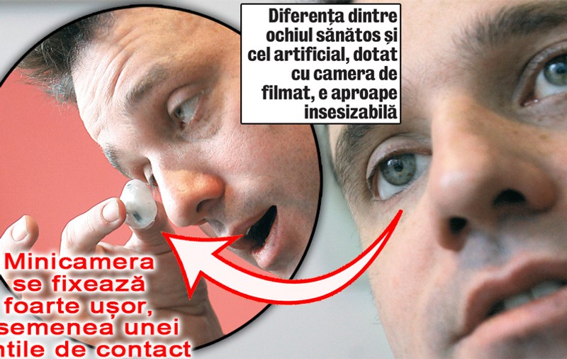 Şi-a pus cameră de filmat... în ochi