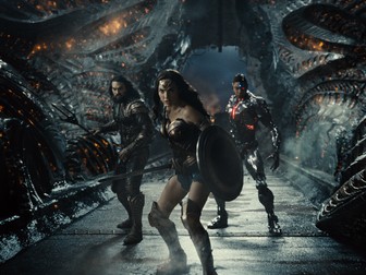 Wonder Woman (centru), alături de Aquaman (stânga) și Cyborg (dreapta) Foto: HBO
