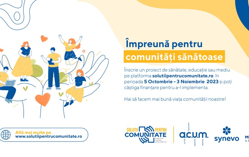 „Soluții pentru Comunitate” – Synevo România sprijină 10 proiecte vitale pentru educație, sănătate și mediu
