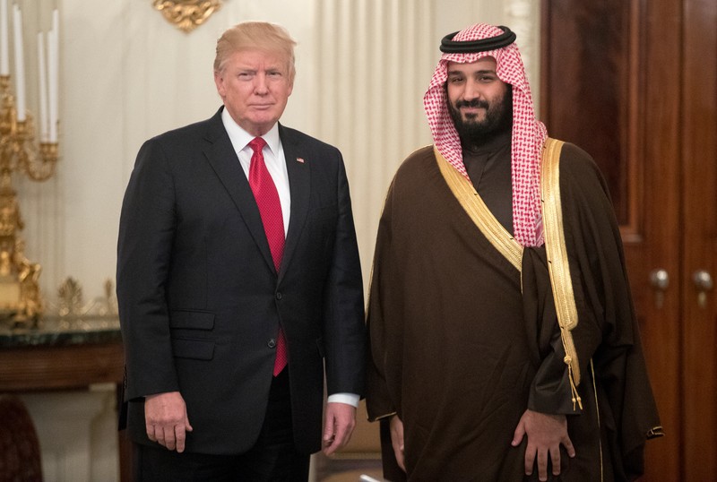 Donald Trump, alături de prințul moștenitor saudit Mohammed bin Salman FOTO: EPA
