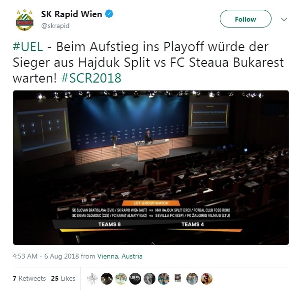 Austriecii susțin că FCSB e Steaua