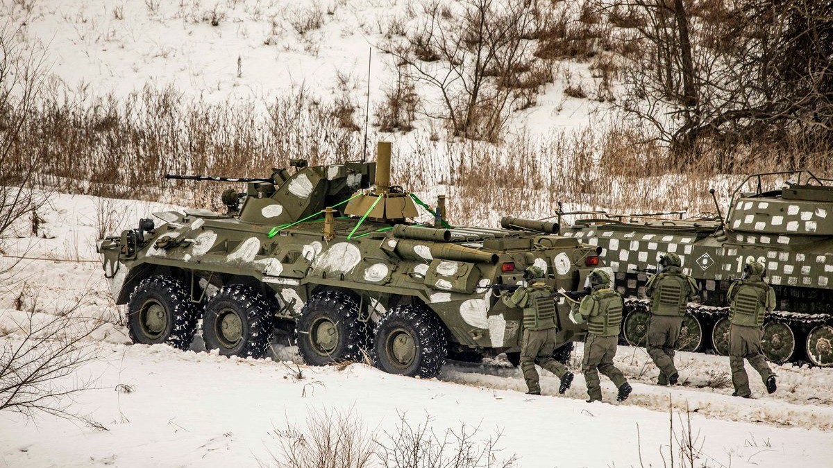 Manevre militare ale Rusiei în regiunea Voronej, aproape de granița Ucrainei, în ianuarie 2022. FOTO: Profimedia