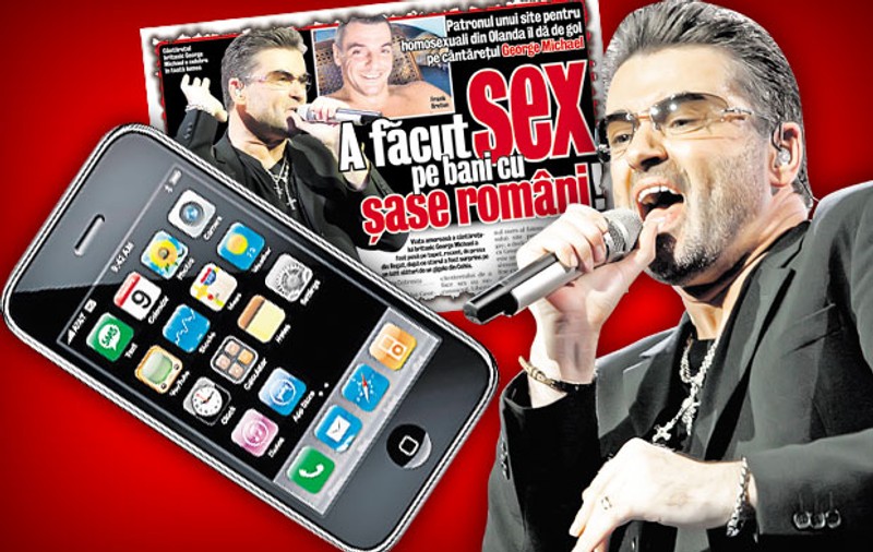 George Michael îşi agaţă bărbaţii pe iPhone