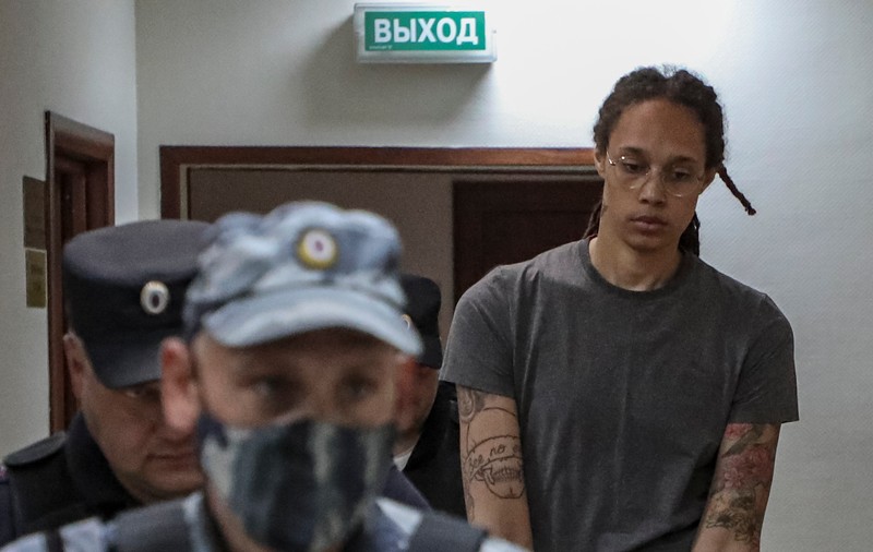 Baschetbalista americană Brittney Griner, condamnată la 9 ani de închisoare în Rusia pentru trafic de droguri