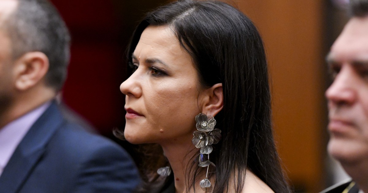 Cristina Chiriac, propunerea ministrului Justiției pentru șefia Parchetului General, fotografiată din profil, în timpul unei ședințe