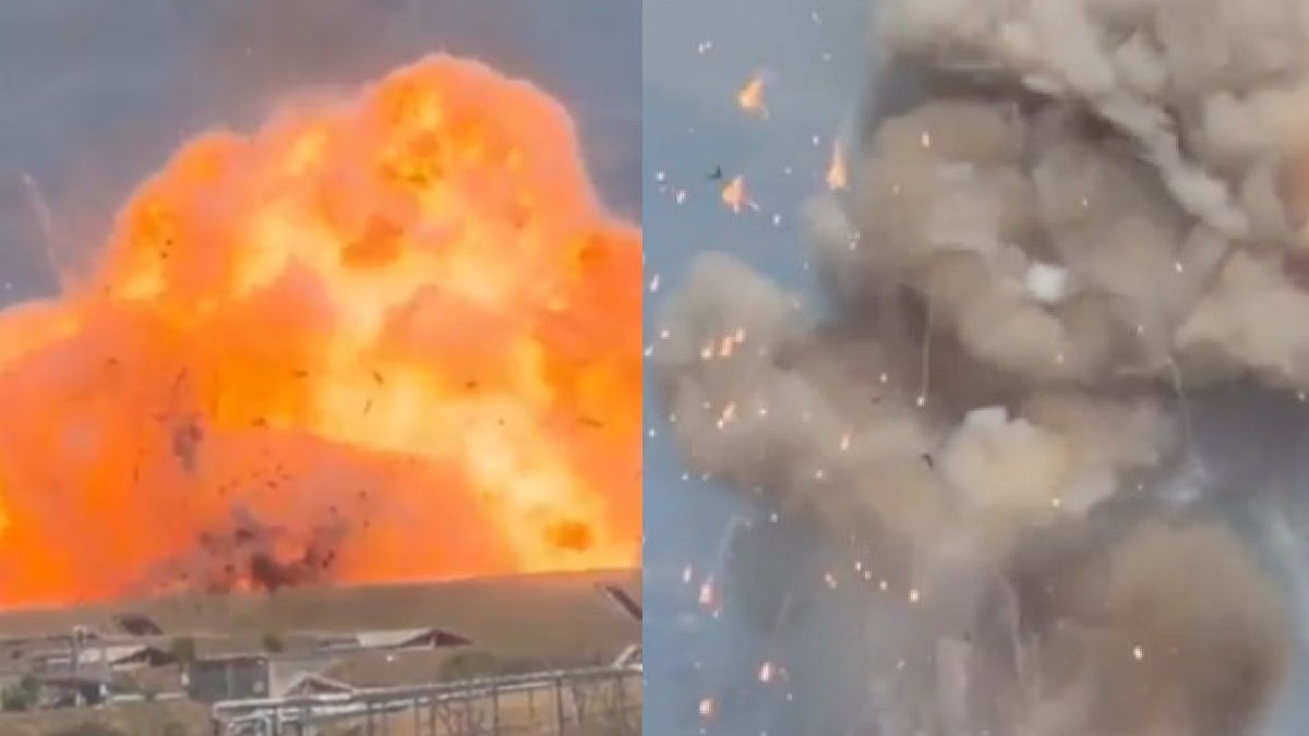 Flacari si fum: O explozie urmată de un incendiu a avut loc pe joi, 13 august 2026, în incinta fabricii Knds Ammo Italy din Colleferro