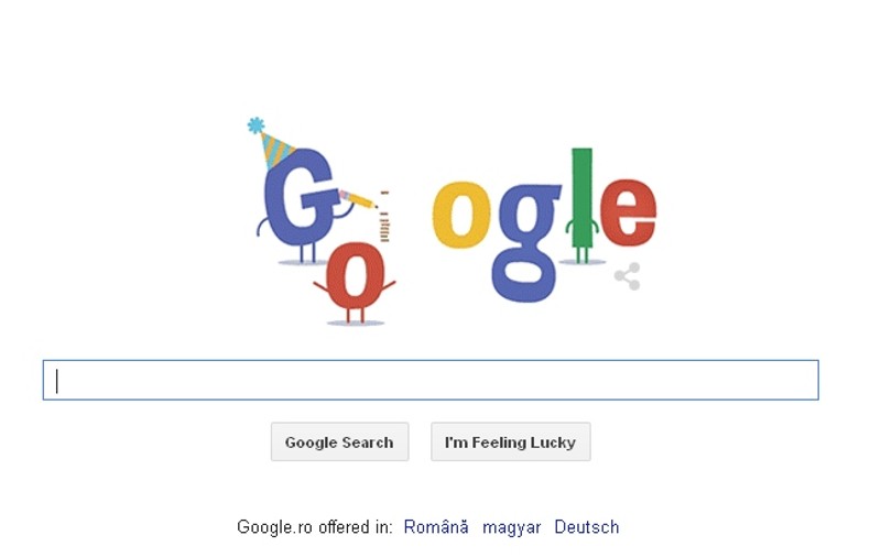 GOOGLE SĂRBĂTOREŞTE 16 ANI de la înfiinţare, cu un doodle special