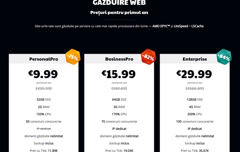 Reduceri de Black Friday pentru găzduire web