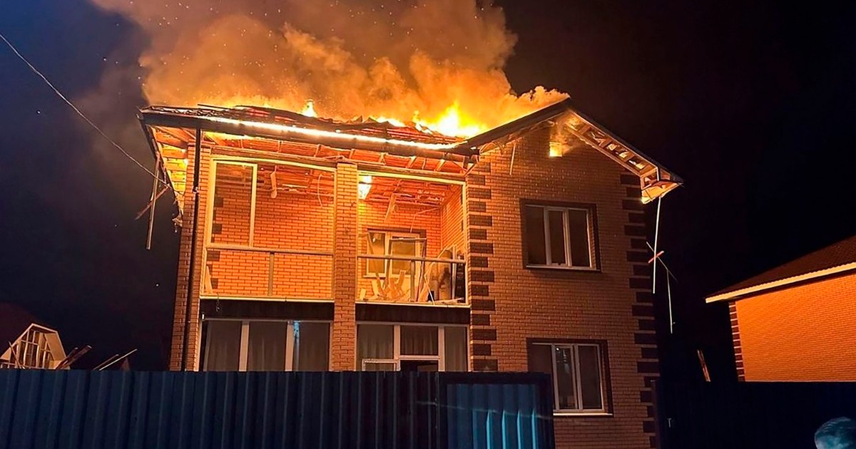 Incendiu după un atac cu drone efectuat de ucraineni în Rusia Foto: Profimedia