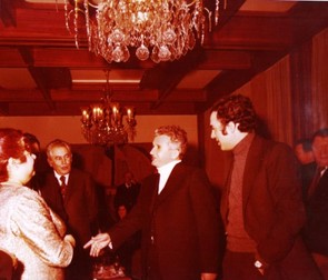 Romica Puceanu, alături de Nicolae Ceaușescu și mezinul familiei, Nicu | Foto: Fototeca online a comunismului românesc