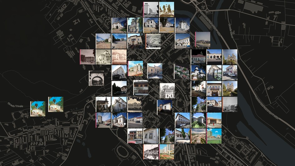 Harta interactivă a clădirilor patrimoniu din Pitești. Sursa foto: Denis Grigorescu