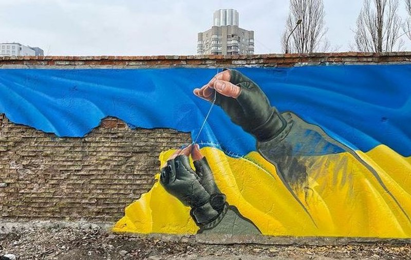 Cunoscut artist ucrainean, a cărui pictură pe un perete din Kiev face înconjurul lumii, pentru Libertatea: „M-am gândit la prietenii mei din Irpin și Bucha”