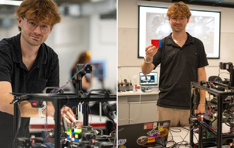 Un robot a bătut recordul mondial la cubul Rubik: l-a rezolvat cu viteza fulgerului