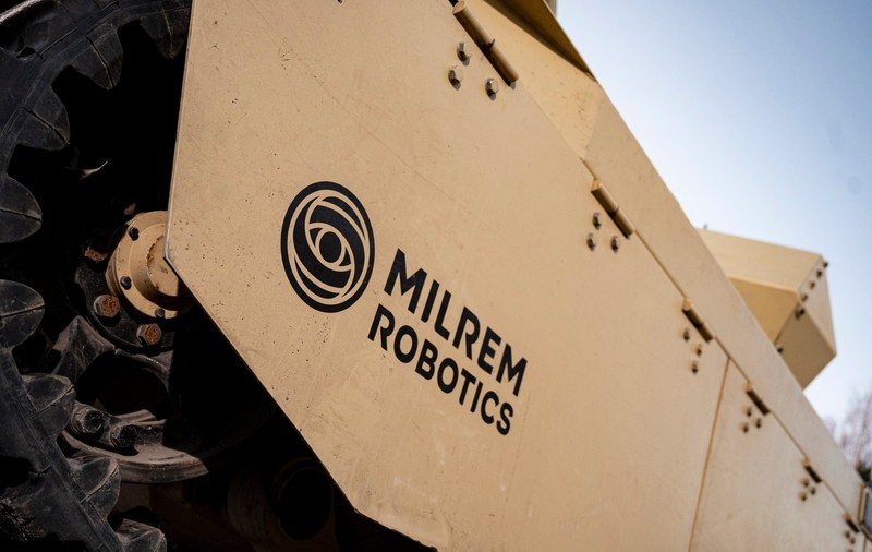 Vehicul robotizat de luptă dezvoltat de Milrem Robotics. Imagine cu caracter ilustrativ Sursa foto: Profimedia