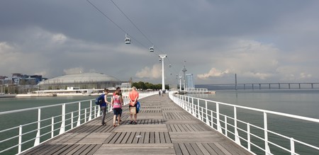 Zonă de promenadă în Parque das Nacoes