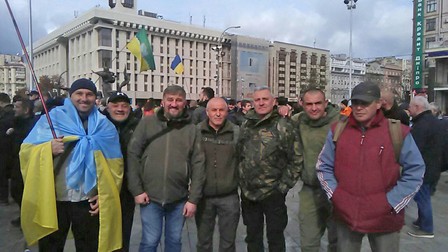 Protestatari din Piaţa Maidan, veniţi din Colomeea