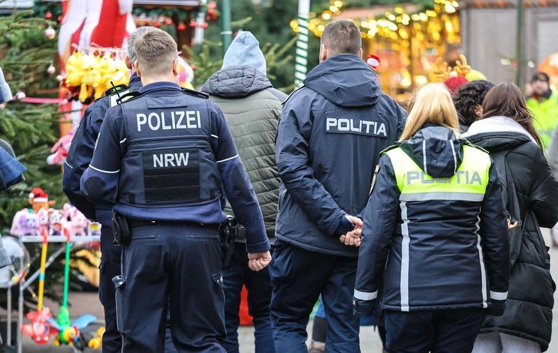 O polițistă din România și colegul ei, trimiși să prindă infractori la un Târg de Crăciun din Germania: „Nu contează dacă sunt nemți, români sau persoane de alte naționalități”