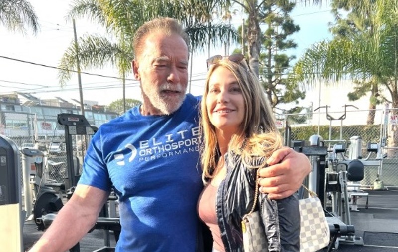 Nadia Comăneci, întâlnire cu Arnold Schwarzenegger la sală. Cum arată actorul la 75 de ani