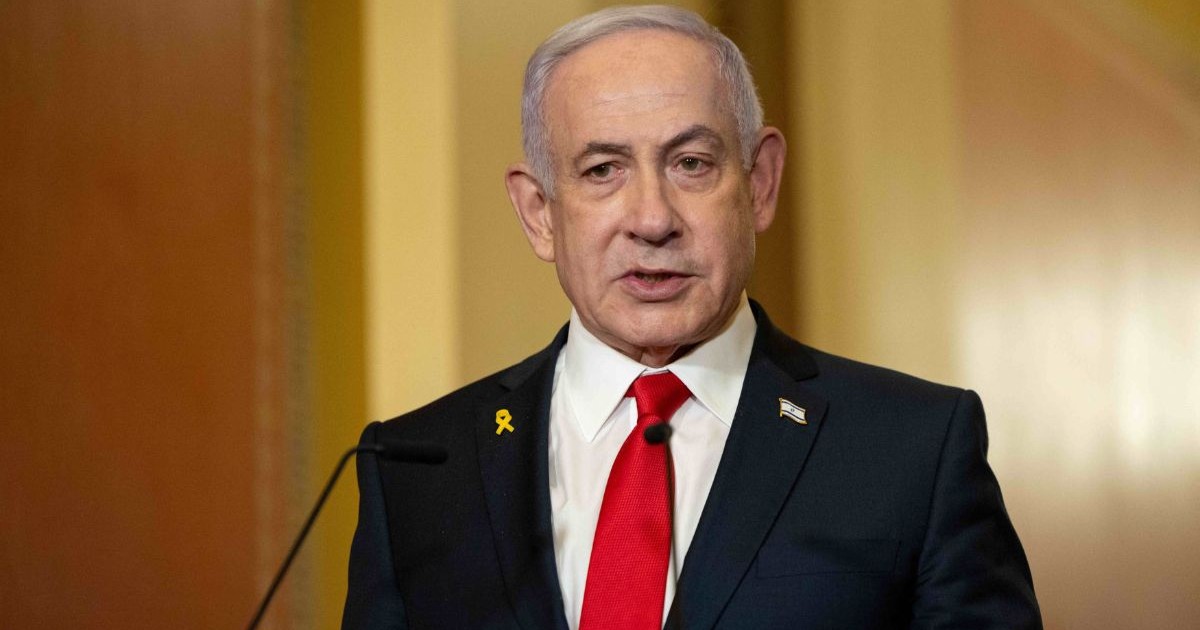 Benjamin Netanyahu la întâlnirea cu Donald Trump, Washington D.C., SUA, 7 februarie 2025