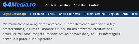 Foto captură site-ul G4Media