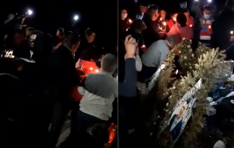 VIDEO | Localnicii din Deveselu au sărbătorit în cimitir victoria primarului decedat la alegerile locale:  "Domn primar, să ştiţi că i-am bătut"