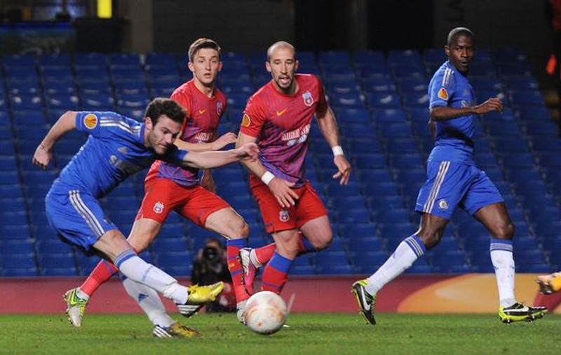 Steaua a ratat calificarea în ”sferturile” Ligii Europa, după un retur de infarct cu Chelsea