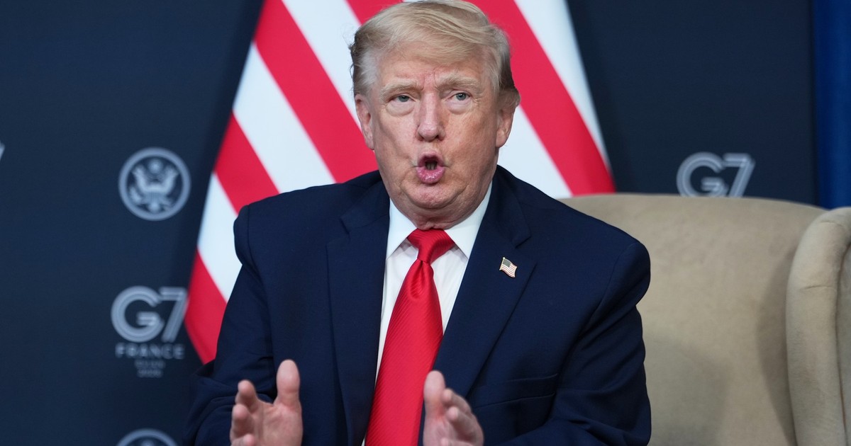 Donald Trump, la summitul G7 de la Evian Foto: Profimedia