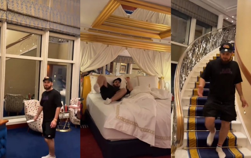 Un vlogger român s-a cazat la Burj al Arab și a făcut turul camerei de peste două mii de euro: „Să fie totul de aur”