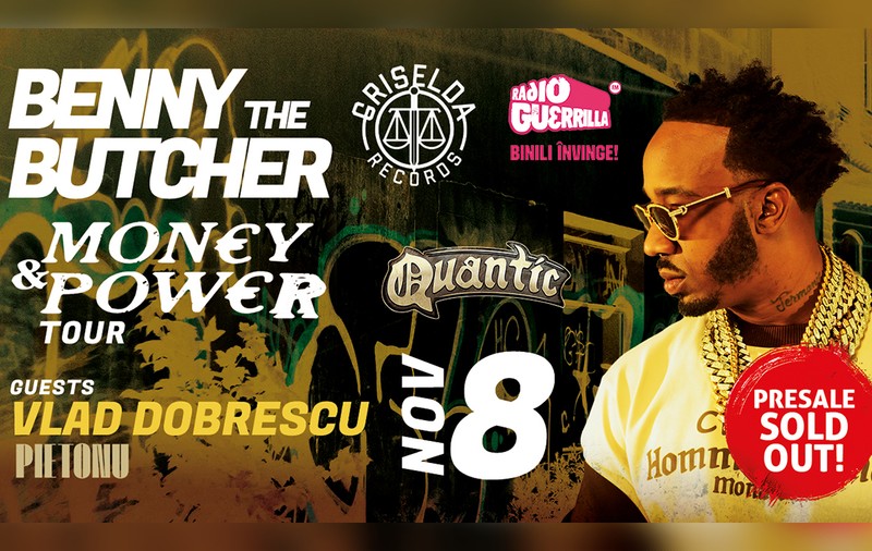 Benny the Butcher aduce rap-ul de stradă din Buffalo la București. Concertul are loc pe 8 noiembrie, la Quantic