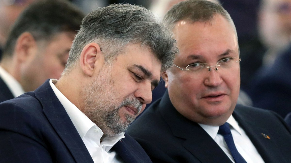 2024-Marcel Ciolacu si Nicolae Ciuca, inaintea ruperii coalitiei PSD-PNL. Foto: Hepta