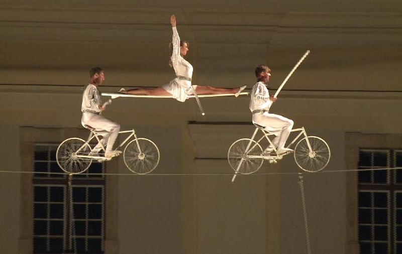 Un număr impresionant de acrobație prezentat la FITS, la Sibiu