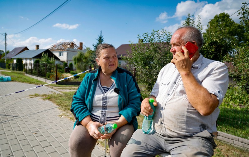 Polonezii care au rămas fără casă, distrusă de o dronă rusească: „O singură bubuitură, totul s-a cutremurat și s-a terminat”