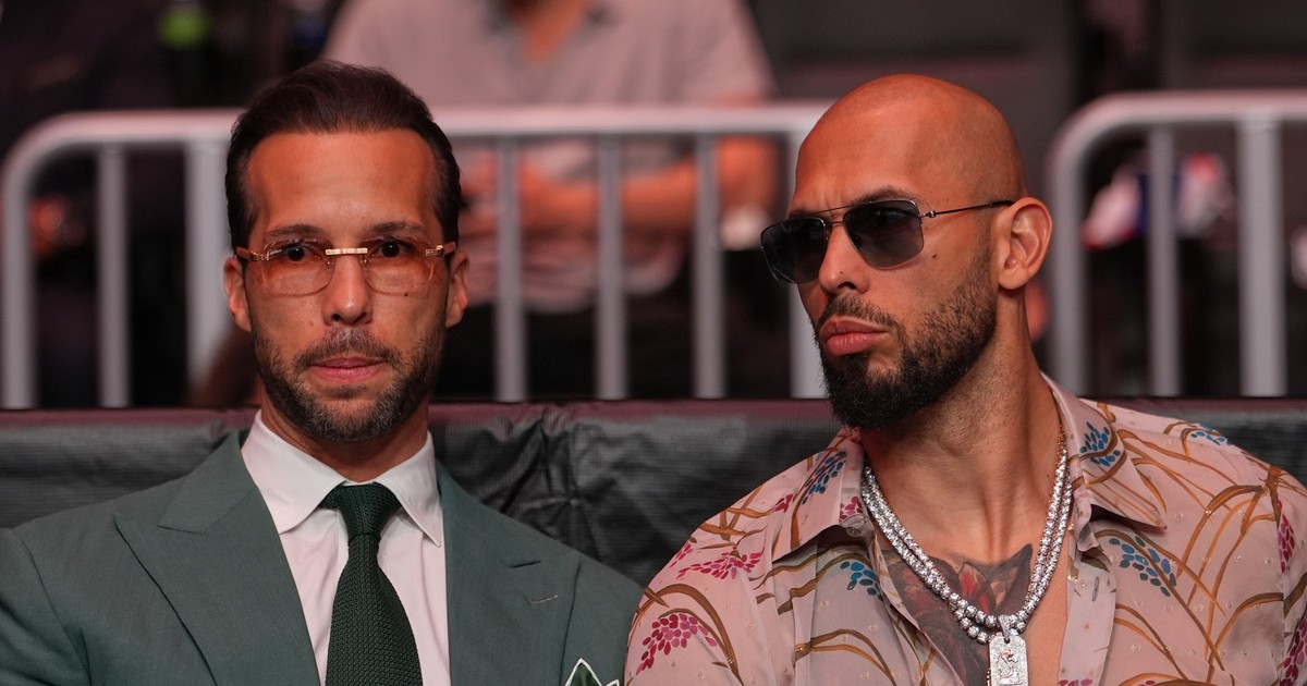 Andrew Tate (dreapta) și fratele său Tristan în cadrul unui eveniment la Miami Foto: Profimedia