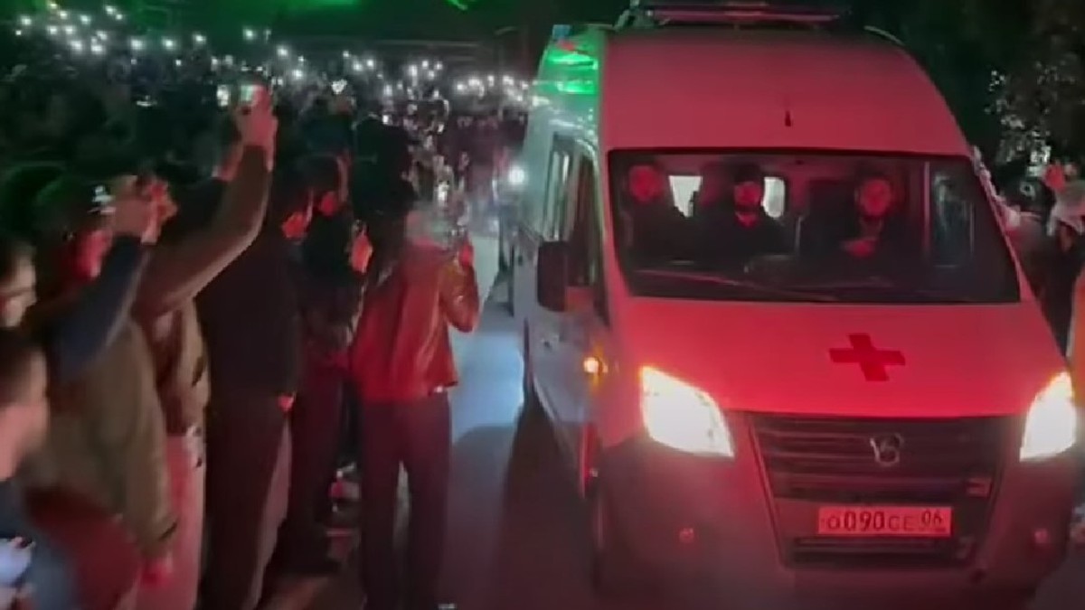Ingușii omorâți în schimbul de focuri de lângă Kremlin, primiți ca eroi acasă Captură YouTube